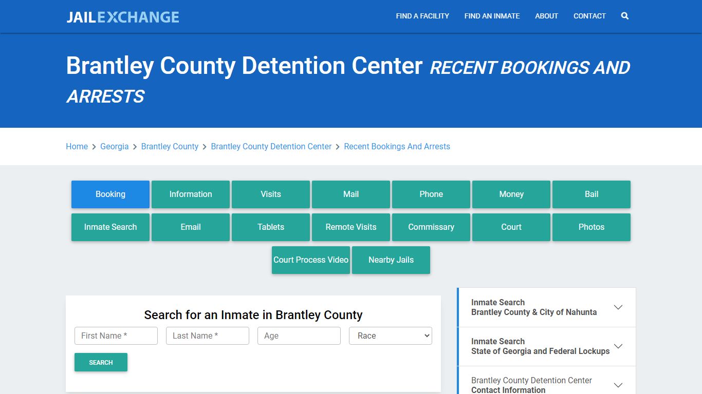 Brantley County Detention Center Recent Bookings And Arrests