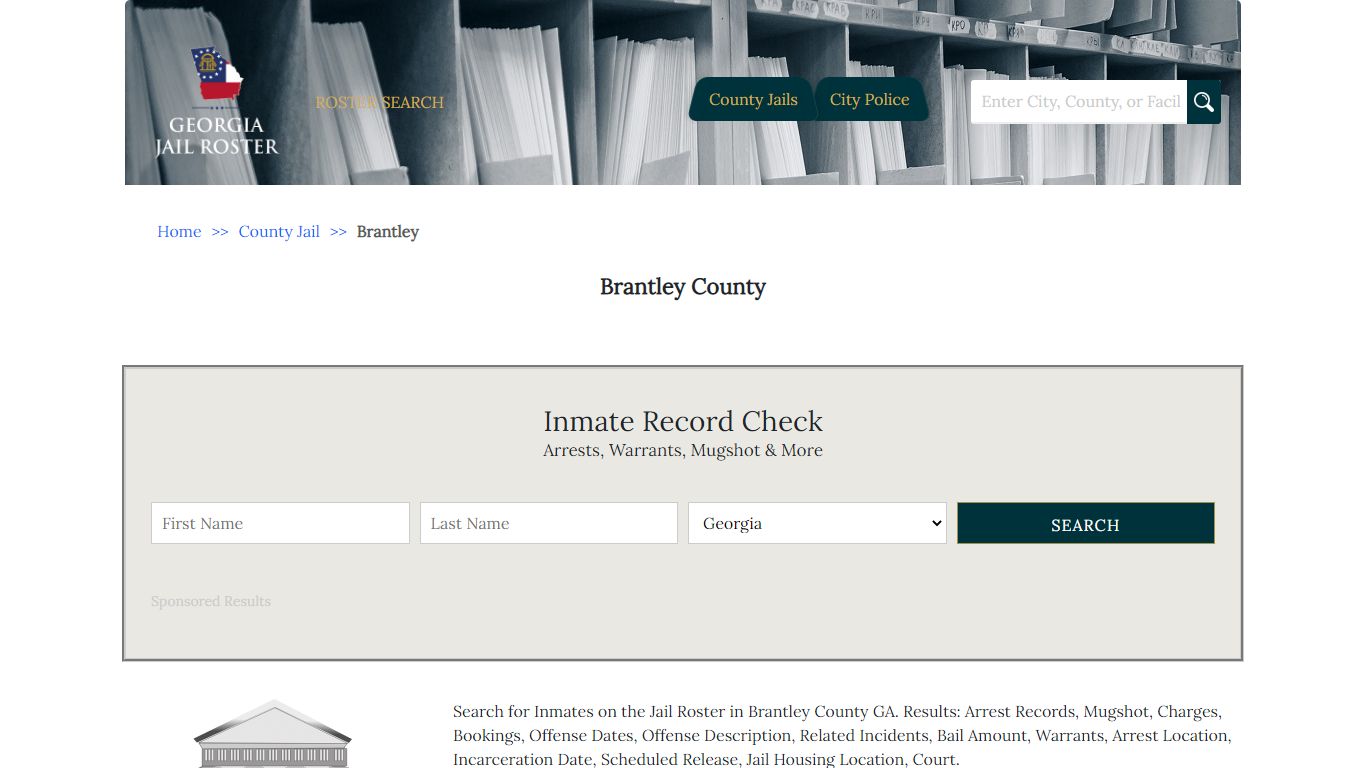 Brantley County - Georgia Jail Inmate Search