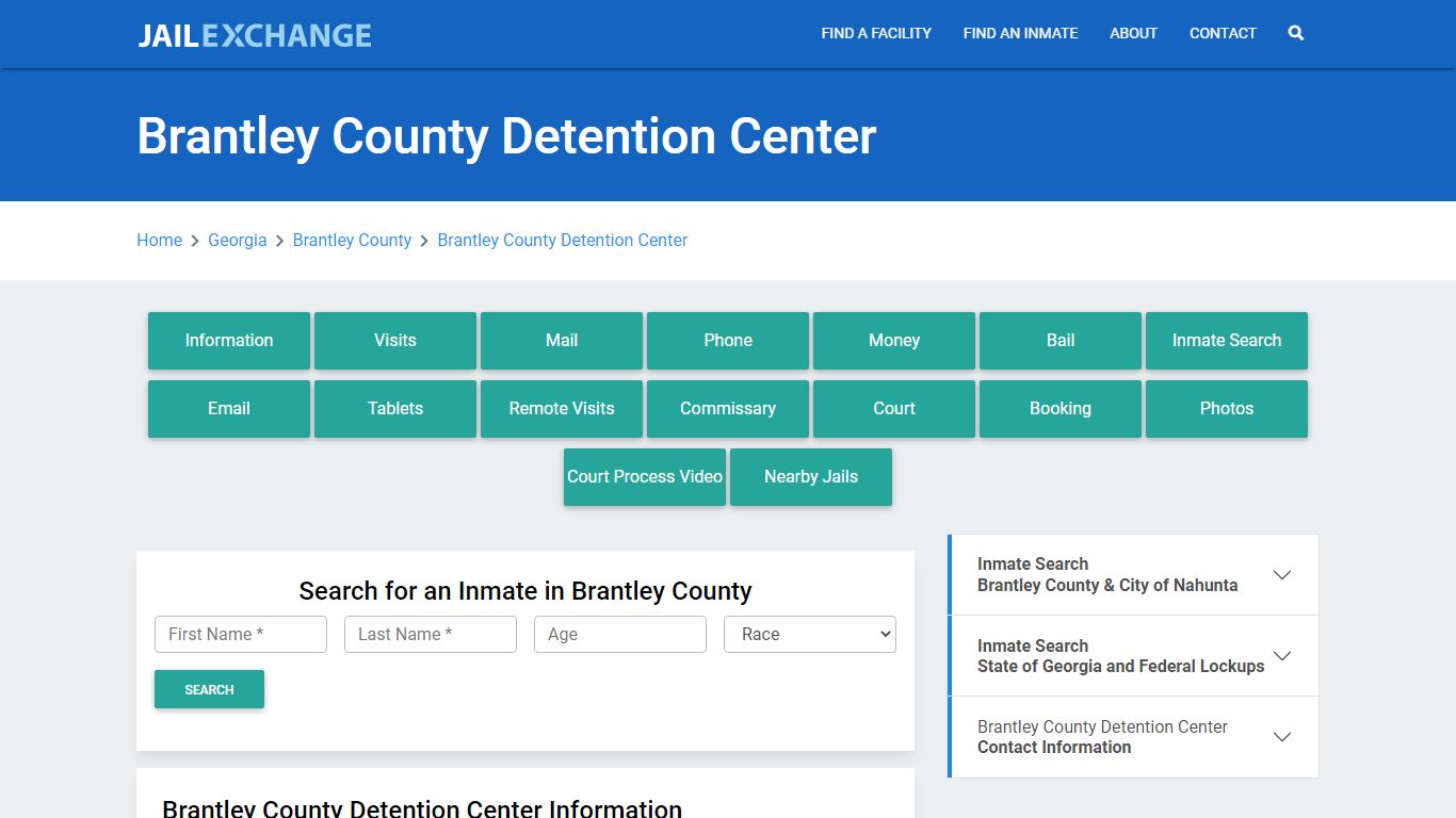 Brantley County Detention Center - Jail Exchange